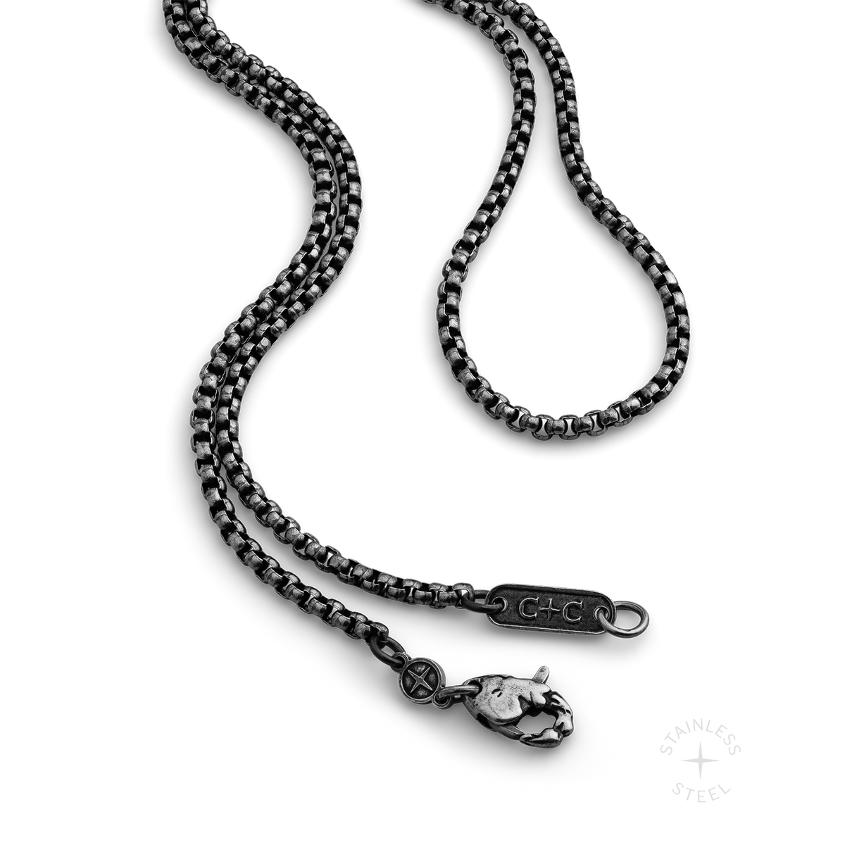 Rounded Box Chain x Antiqued
